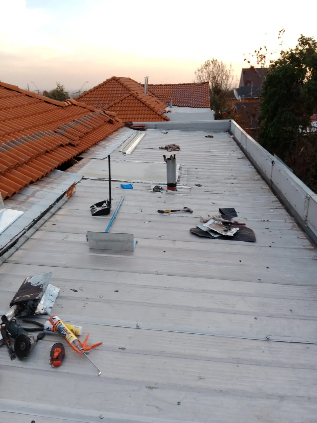 Cuarta Remodelación de techumbre ejecutada por AO Construcciones en La Florida, La Florida