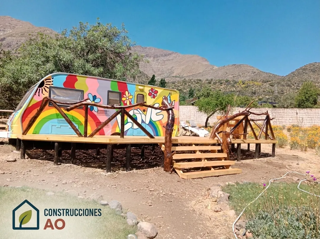 Construcción de deck exterior por AO Construcciones